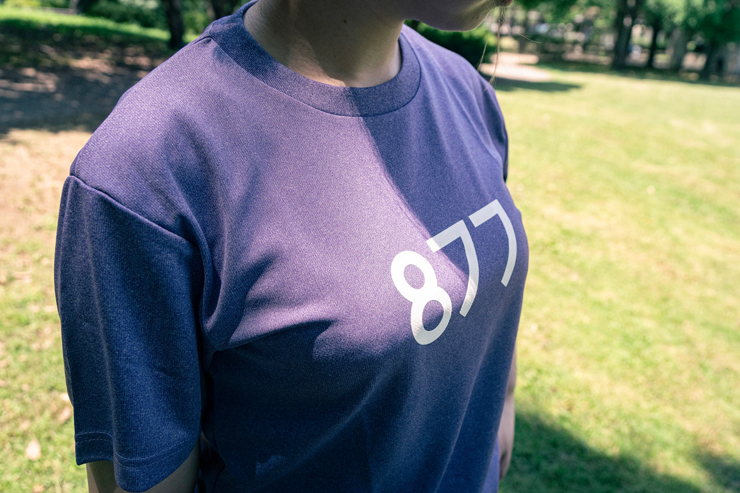 877Stand T-shirt / ミックスパープル