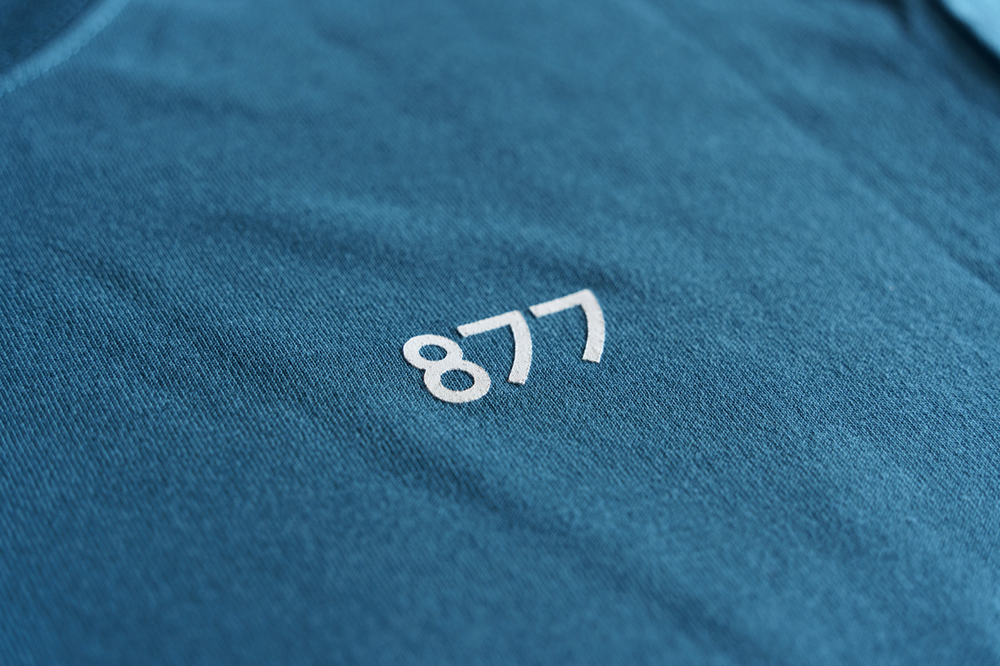等高線 T-shirt / ピーコックブルー