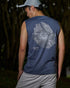 筑波山等高線スリーブレスTシャツ|DRY