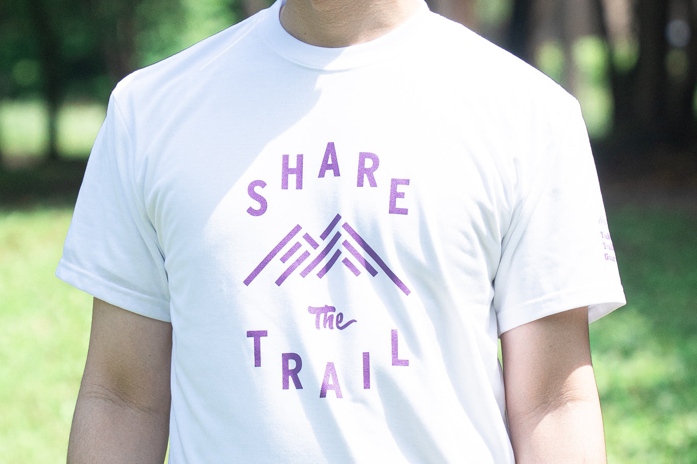 Share the Trail Tシャツ 白 筑波山