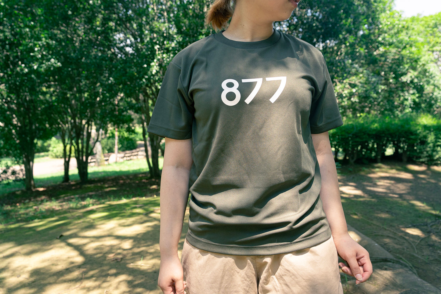 Tシャツ 筑波山 877Stand アーミーグリーン