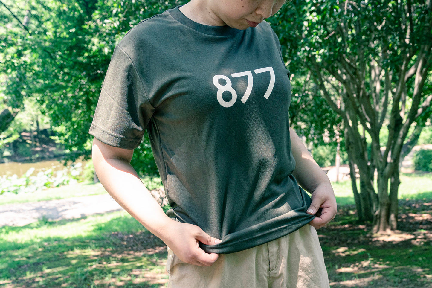 Tシャツ 筑波山 877Stand アーミーグリーン