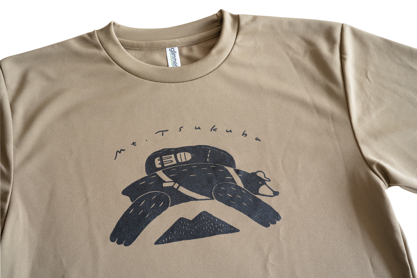 Tシャツ くま ブラウン 速乾