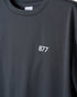 筑波山等高線Tシャツ ダークグレー 着用