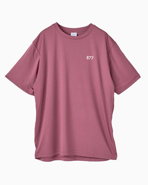 筑波山等高線Tシャツ グレイッシュピンク 正面