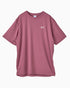 筑波山等高線Tシャツ グレイッシュピンク 正面