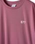 筑波山等高線Tシャツ グレイッシュピンク 着用