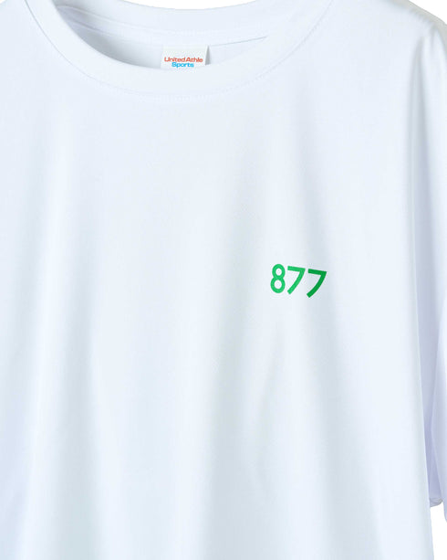 筑波山等高線Tシャツ ホワイト 着用