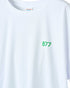 筑波山等高線Tシャツ ホワイト 着用