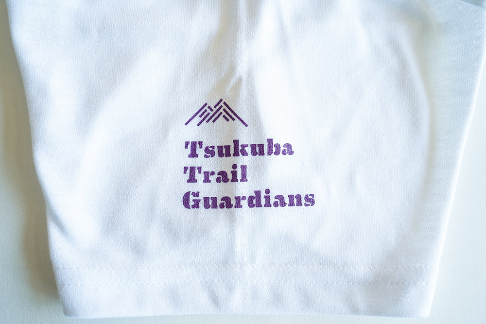 Share the Trail Tシャツ 白 筑波山