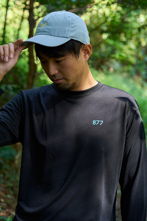 877キャップ｜POLYESTER｜ライトグレー