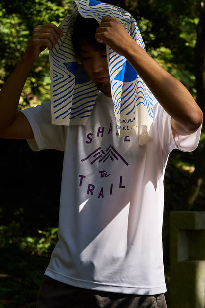 筑波山手ぬぐい　三方よし / 青