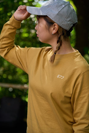 877キャップ｜POLYESTER｜ライトグレー