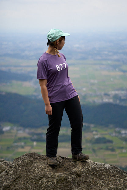 877Stand T-shirt / ミックスパープル