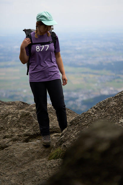 877Stand T-shirt / ミックスパープル