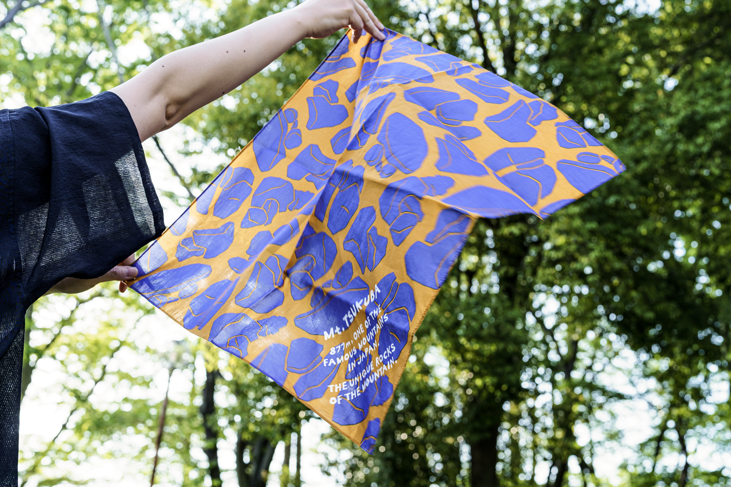 筑波山 奇岩 バンダナ 自然