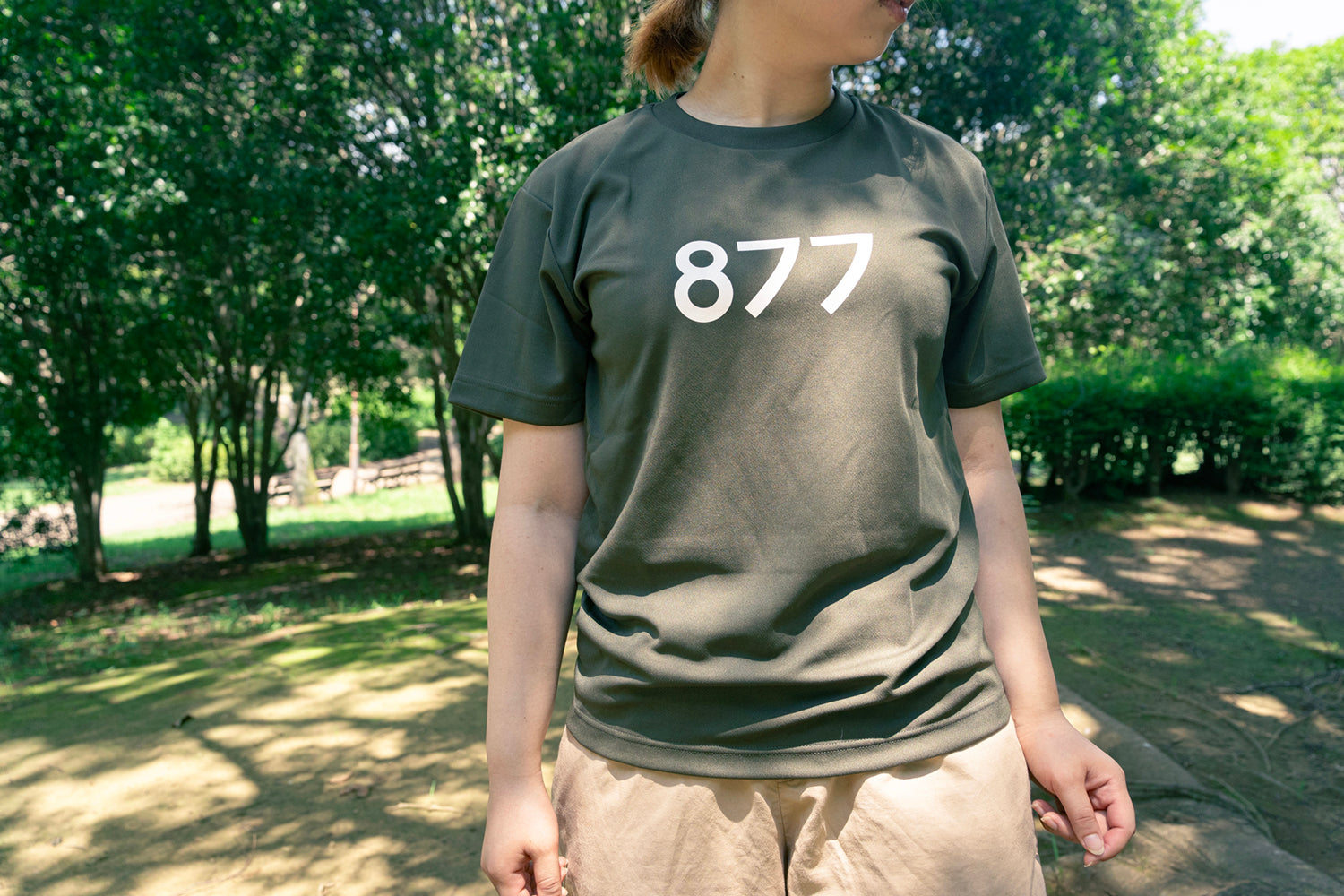 Tシャツ 筑波山 877Stand アーミーグリーン