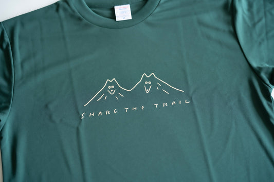 Tシャツ 犬 筑波山 グリーン