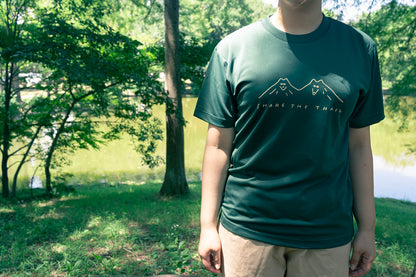 Tシャツ 犬 筑波山 グリーン