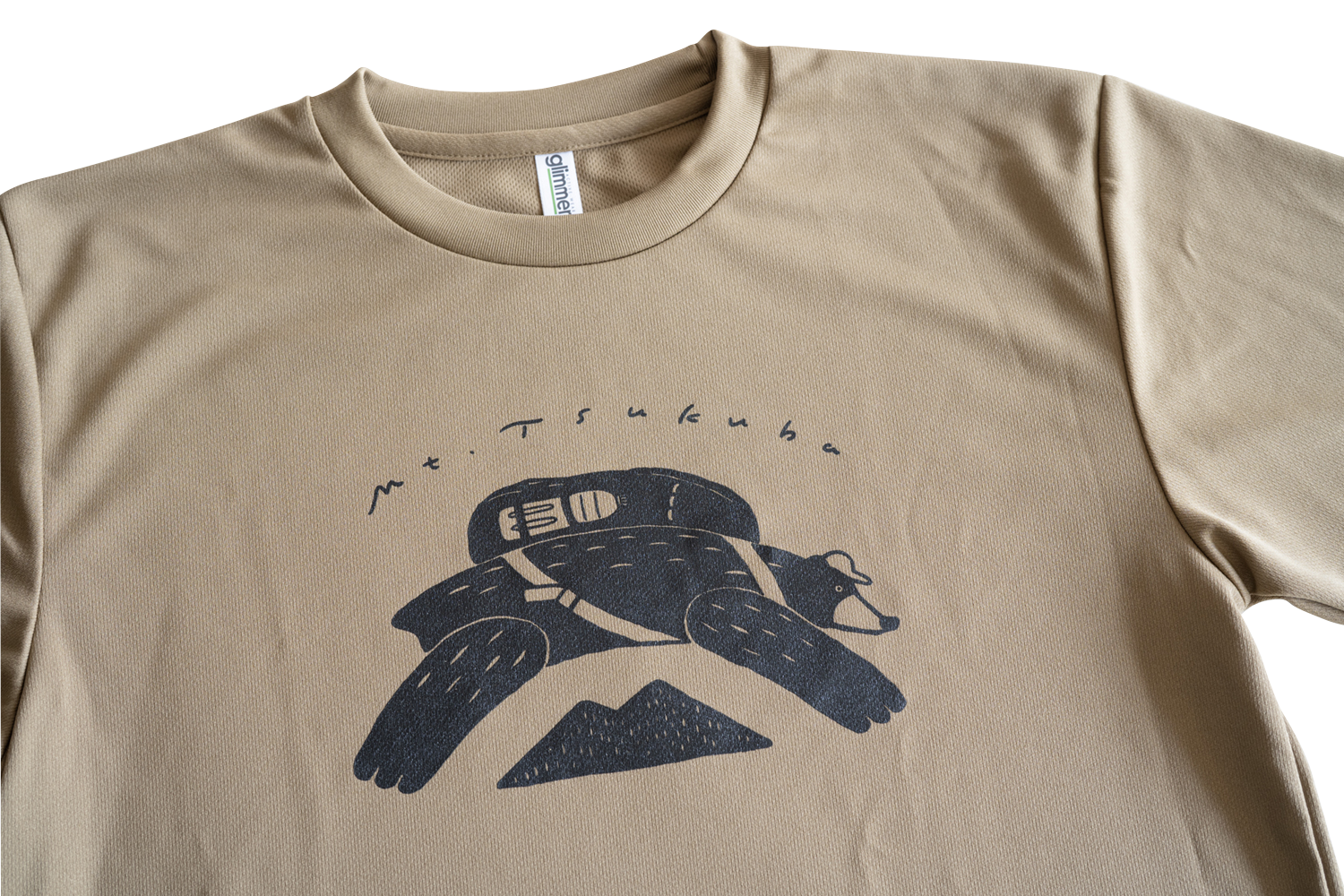 Tシャツ くま  ブラウン 速乾