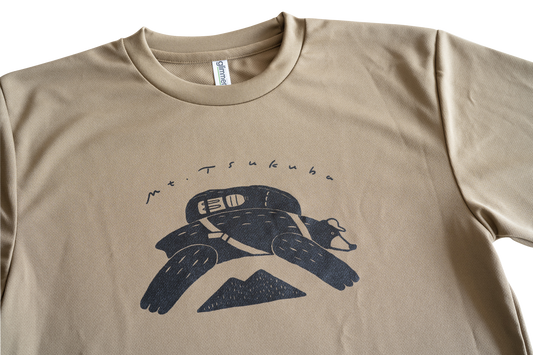 Tシャツ くま  ブラウン 速乾