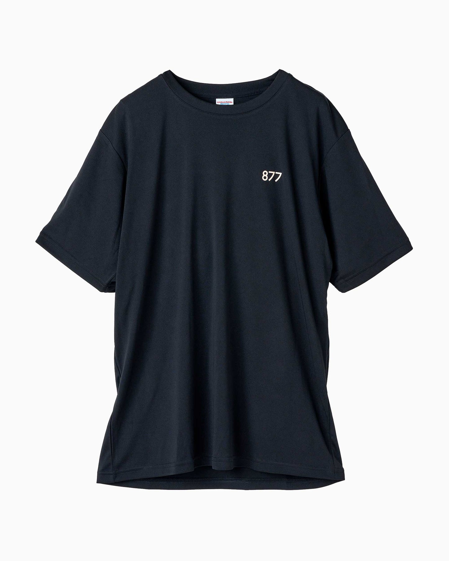 筑波山等高線Tシャツ ブラック 正面