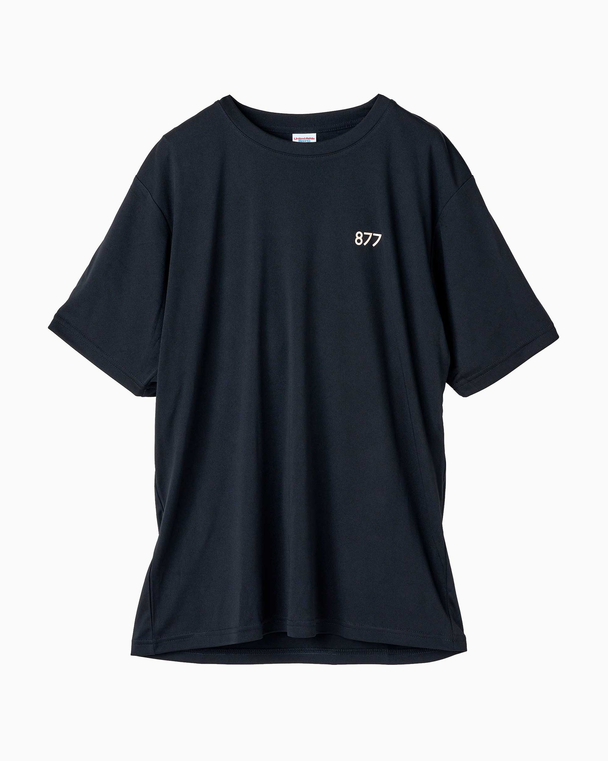 筑波山等高線Tシャツ ブラック 正面