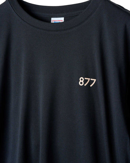 筑波山等高線Tシャツ ブラック 着用