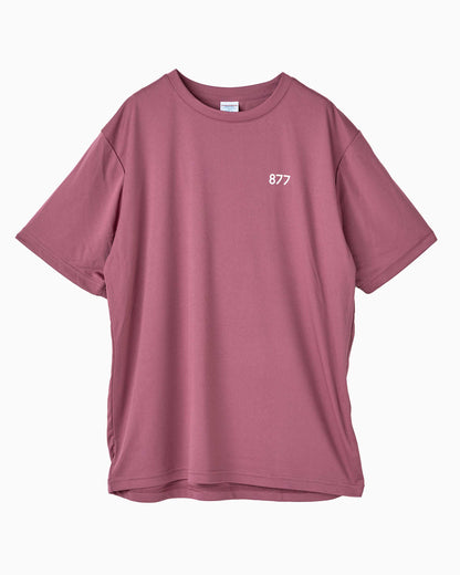 筑波山等高線Tシャツ グレイッシュピンク 正面