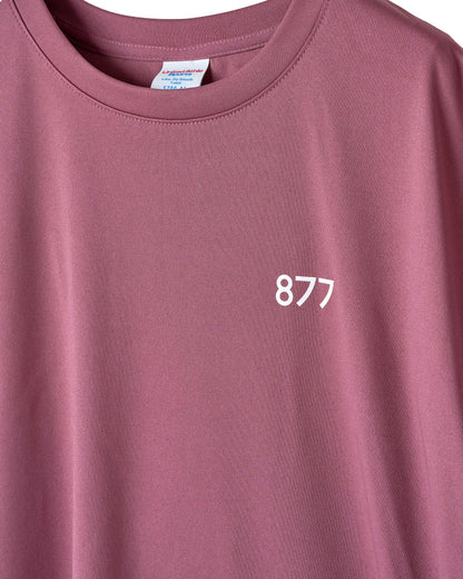 筑波山等高線Tシャツ グレイッシュピンク 着用