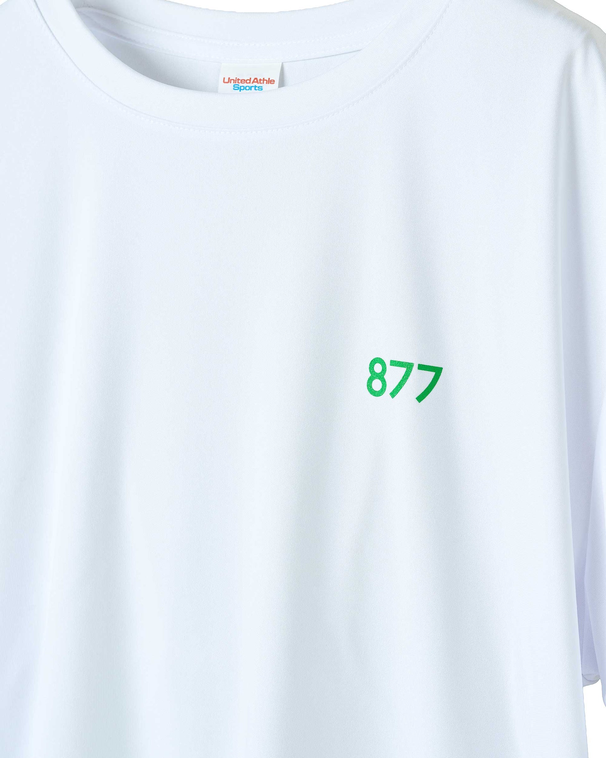 筑波山等高線Tシャツ ホワイト 着用