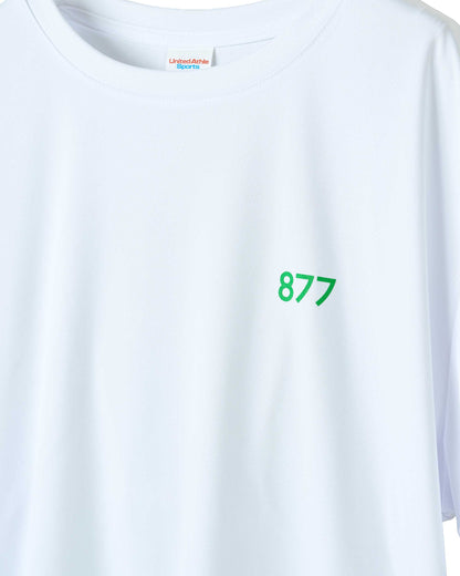 筑波山等高線Tシャツ ホワイト 着用