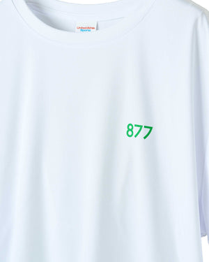 筑波山等高線Tシャツ ホワイト 着用