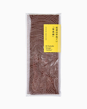 筑波山等高線手ぬぐい