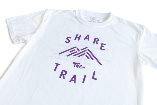 Share the Trail Tシャツ 白 筑波山