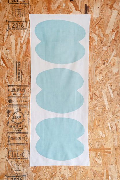 手拭い みずうみ 水色